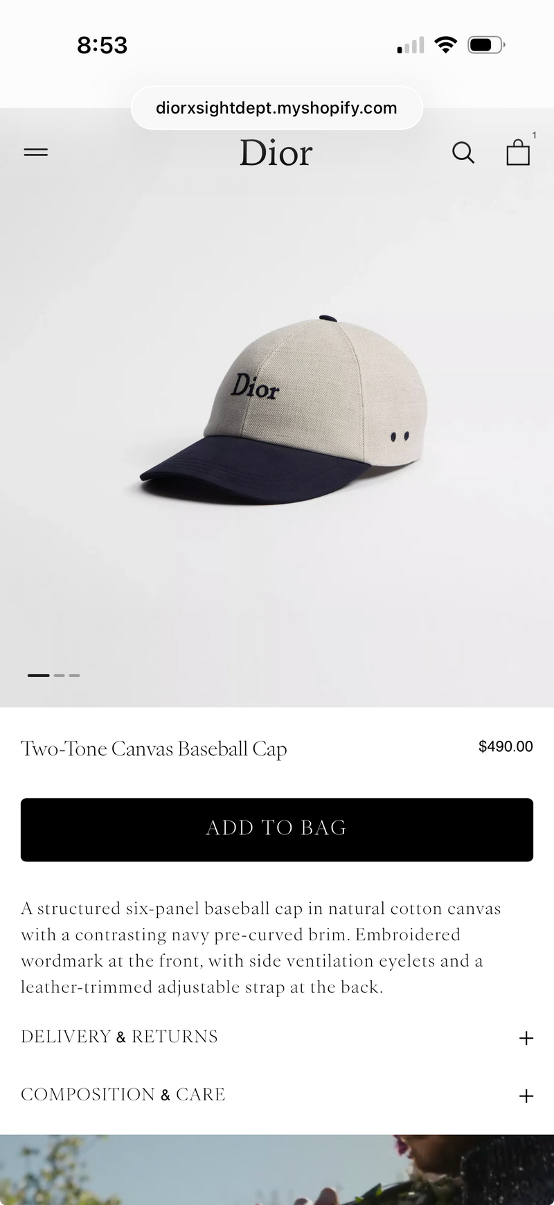 Product page gallery