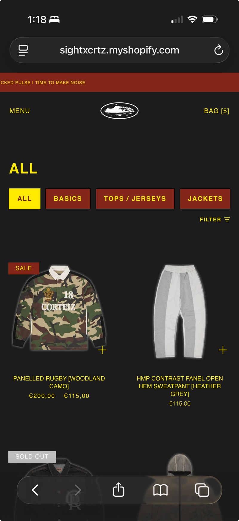 Collection page